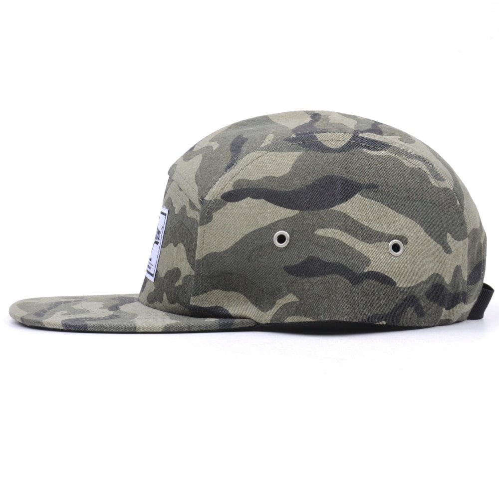 printing camo 5 panels caps custom logo