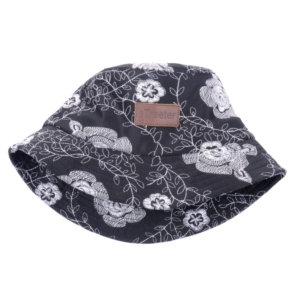 aungcrown logo printed fabric bucket hat