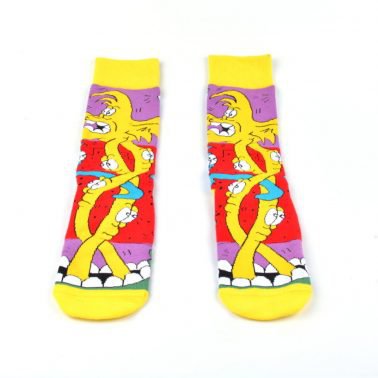 Jacquard Cartoon Colorful Custom Logo Socks