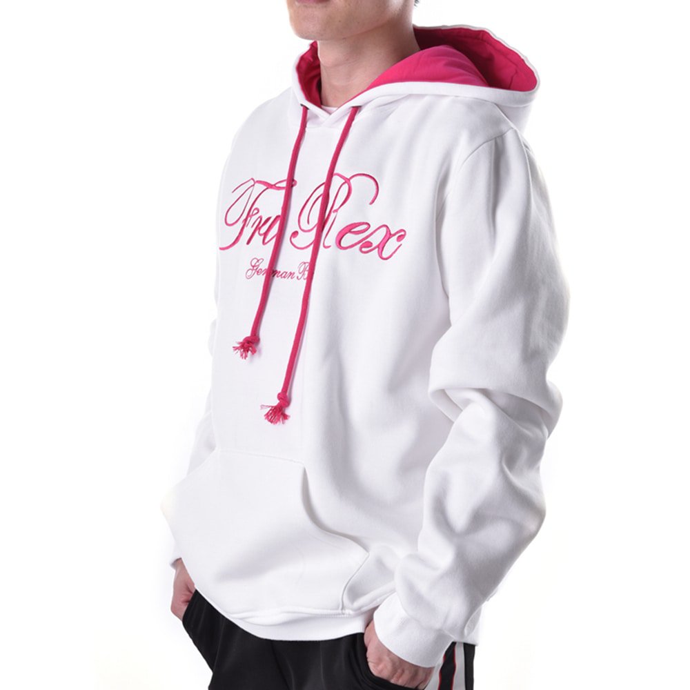 fashion streetwear embroidery white mens hoodie