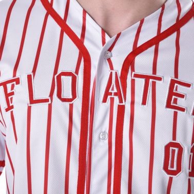 custom mens embroidery stripes baseball uniform t shirts