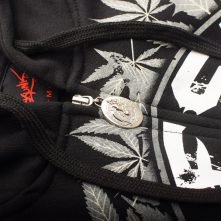 Long Sleeve Printed Custom Black Zip up Hoodies & Jackets