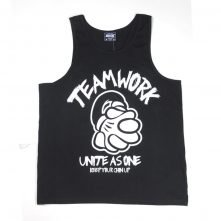 printing logo black mens tank top