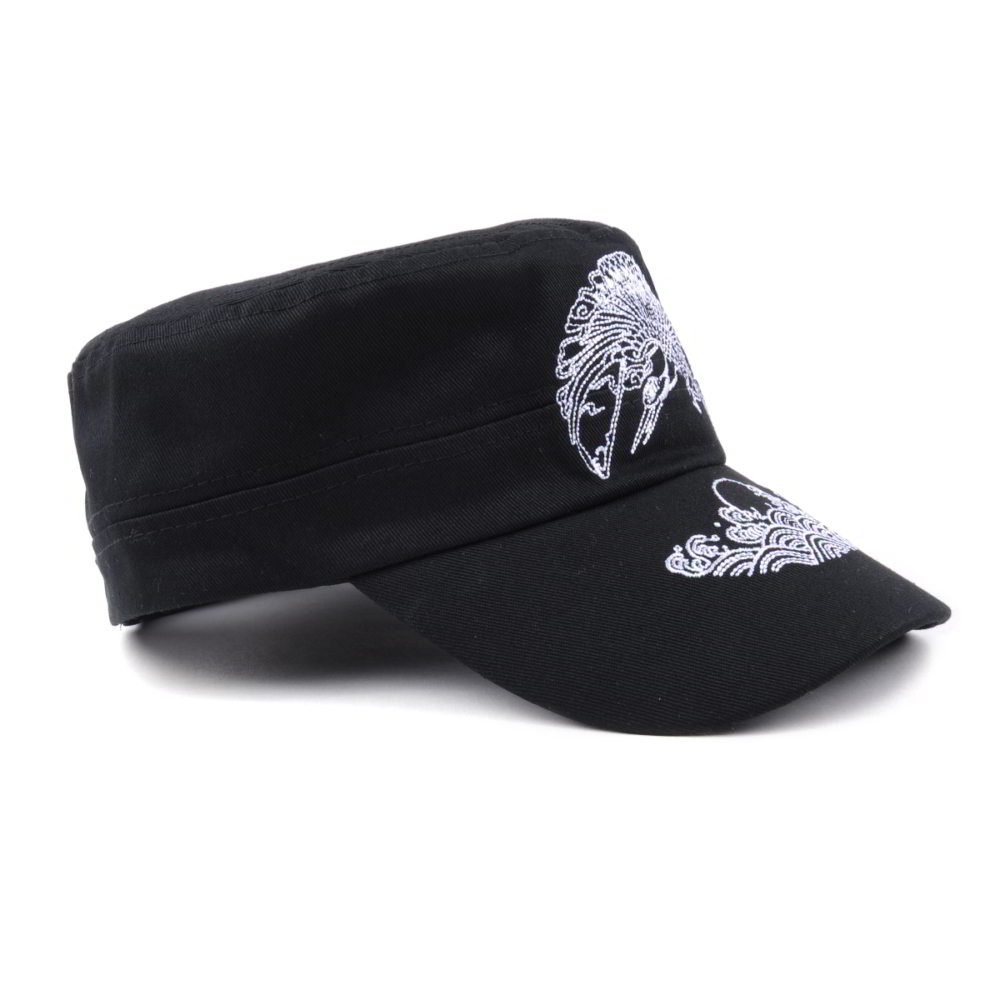 aungcrown plain embroidery logo flat top hats custom china factory