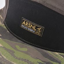 cotton woven patch 5 panels cap