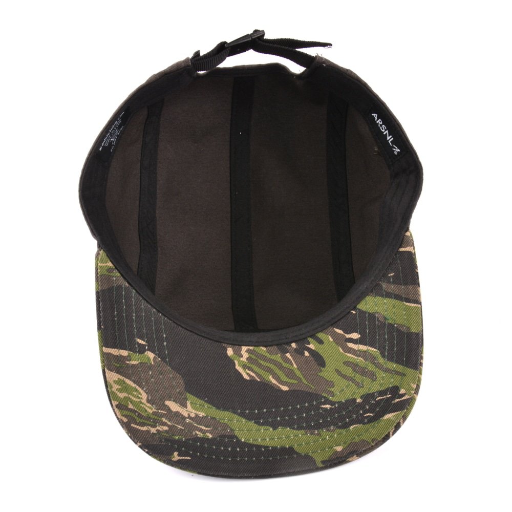 cotton woven patch 5 panels cap