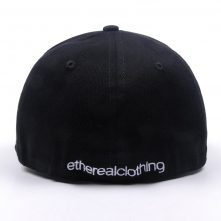 custom 3d embroidery black fitted baseball caps
