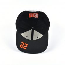 adjustable acrylic black snapback embroidery caps custom