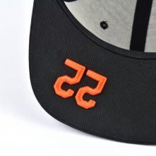 adjustable acrylic black snapback embroidery caps custom
