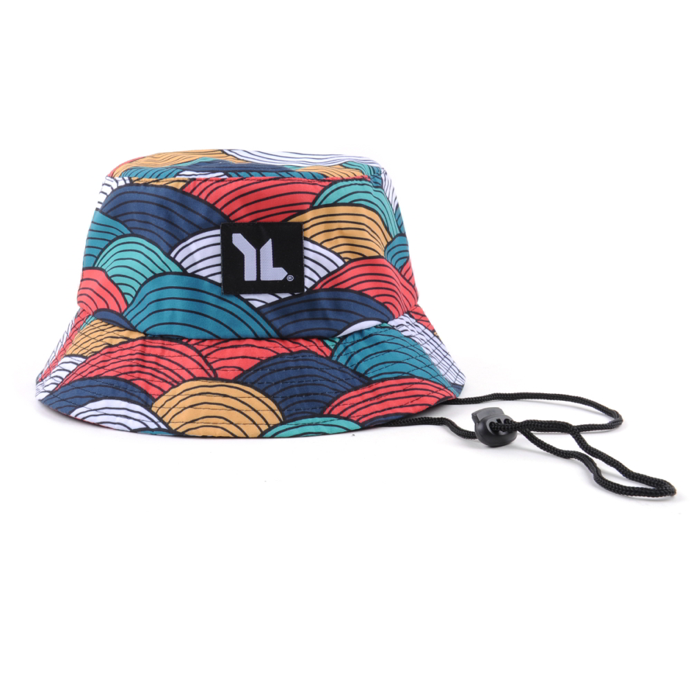 adjustable summer printing fabric bucket hat
