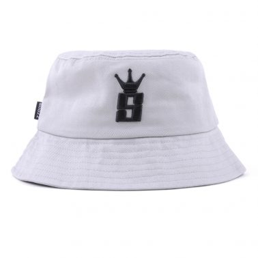 plain embroidery white bucket hats wholesale