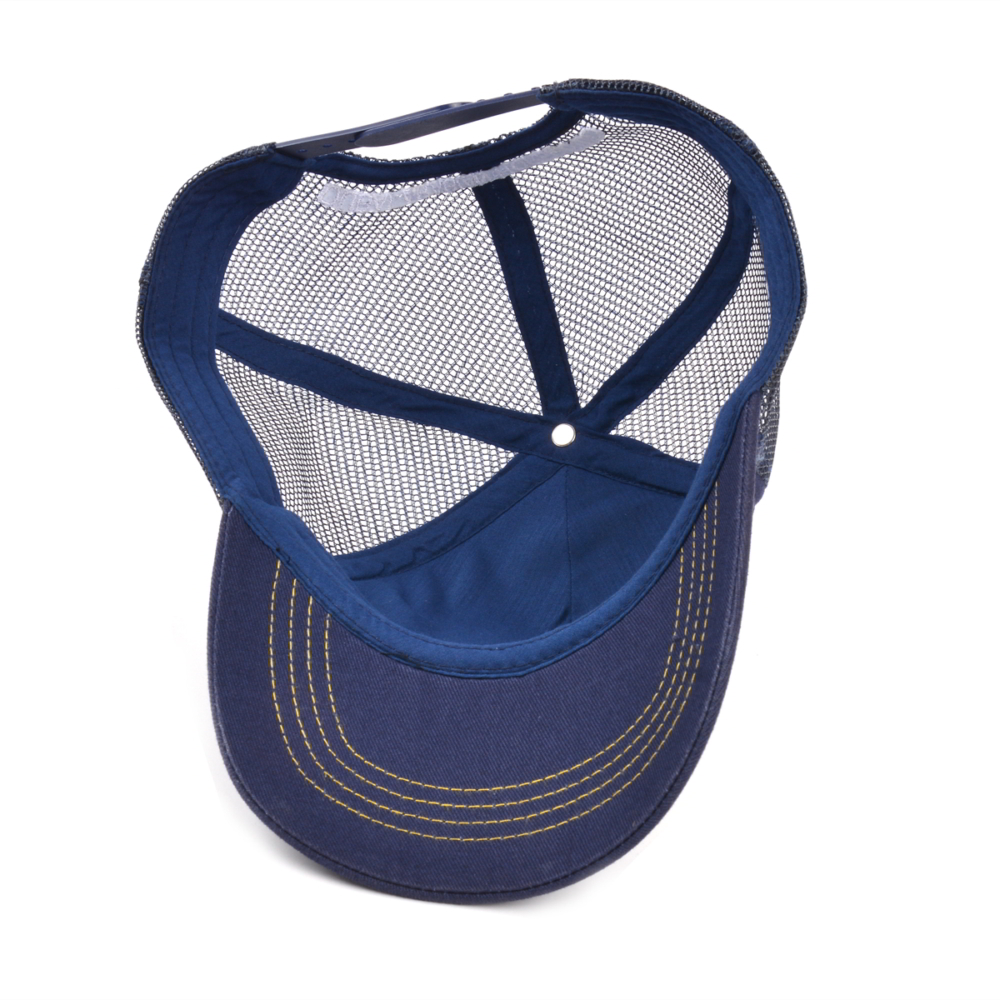 5 panels design logo baseball trucker caps mesh hats