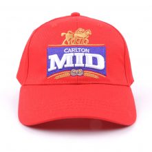 high quality embroidery sports red baseball caps