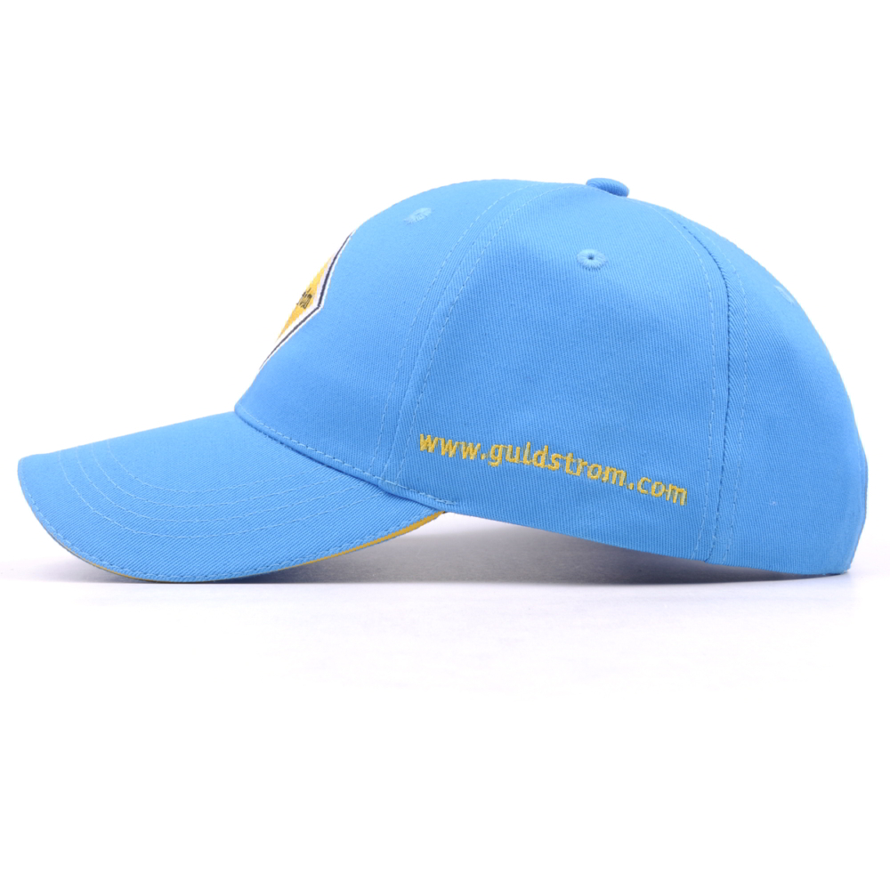 plain embroidery sandwich brim blue baseball caps