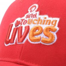 puff embroidery sports red baseball caps
