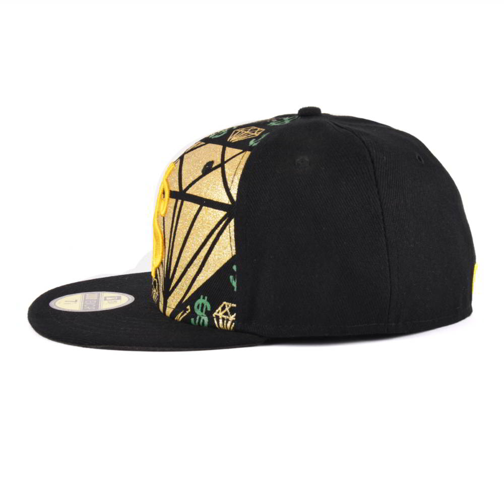 3d embroidery flat fitted snapback hats