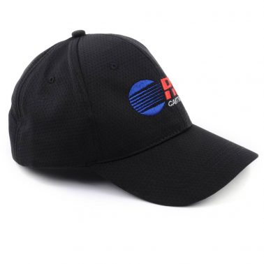 flat embroidery sports black caps design logo