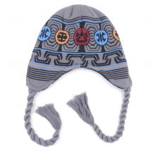 jacquard logo earflap winter beanies