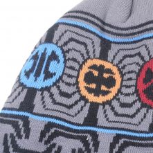 jacquard logo earflap winter beanies