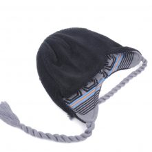 jacquard logo earflap winter beanies