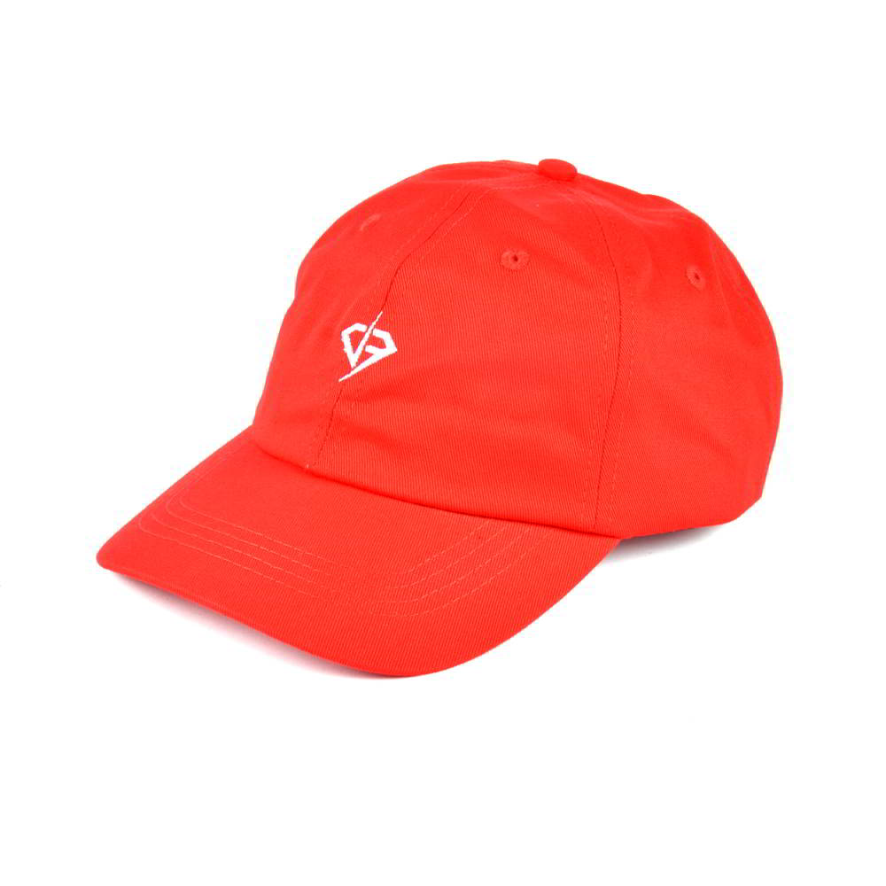 plain embroidery red sports dad hats