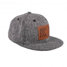 baby snapback leather patch flat caps