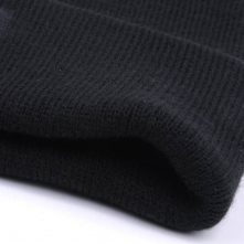 black knit hats cuffed winter beanies