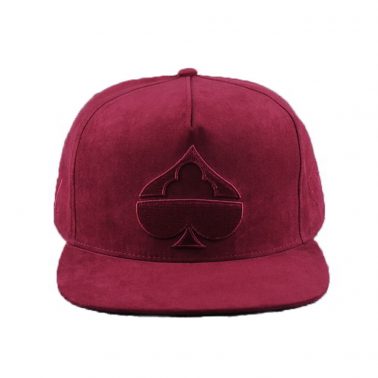 embroidery 5 panels suede snapback hats