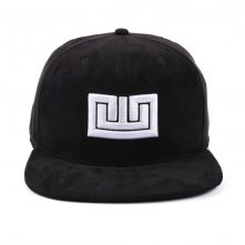 embroidery black suede fitted snapback hats