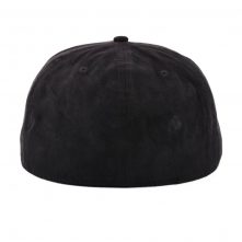 embroidery black suede fitted snapback hats