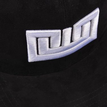 embroidery black suede fitted snapback hats