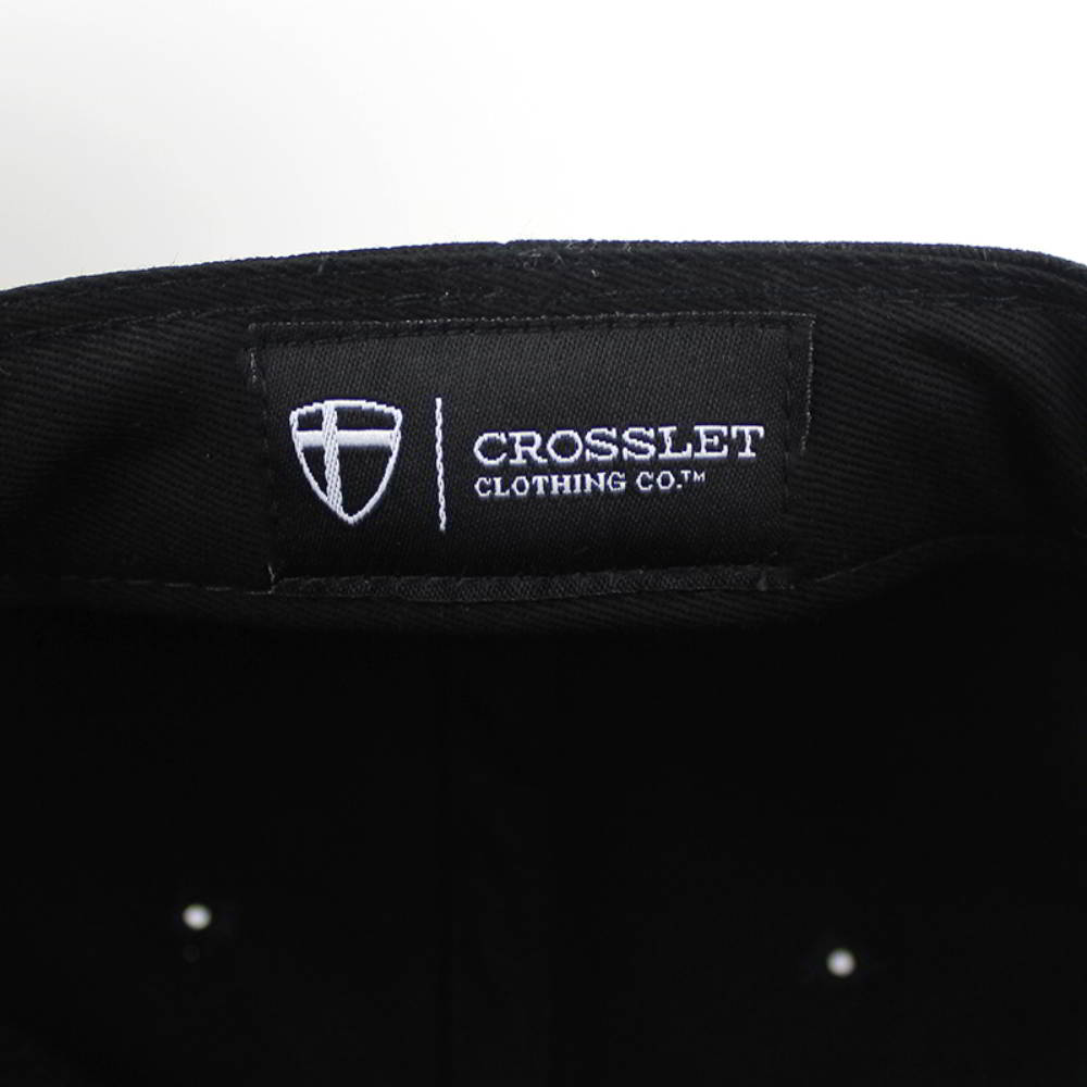 flat embroidery black snapback caps custom