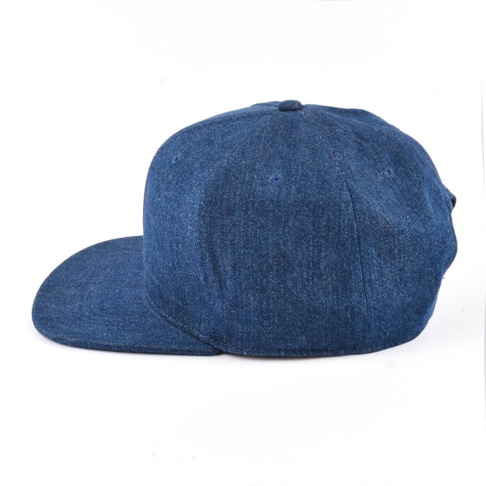 plain blank denim snapback hats without logo