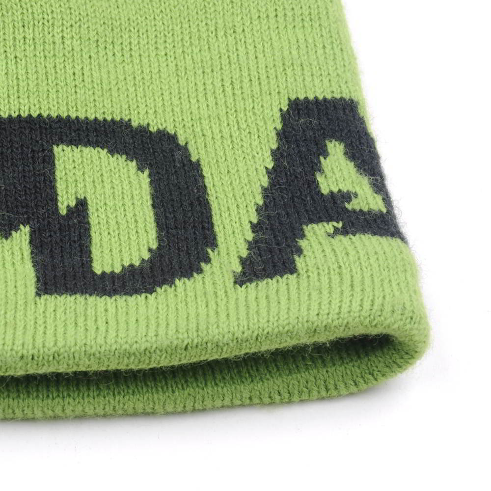 plain jacquard logo winter knit beanies