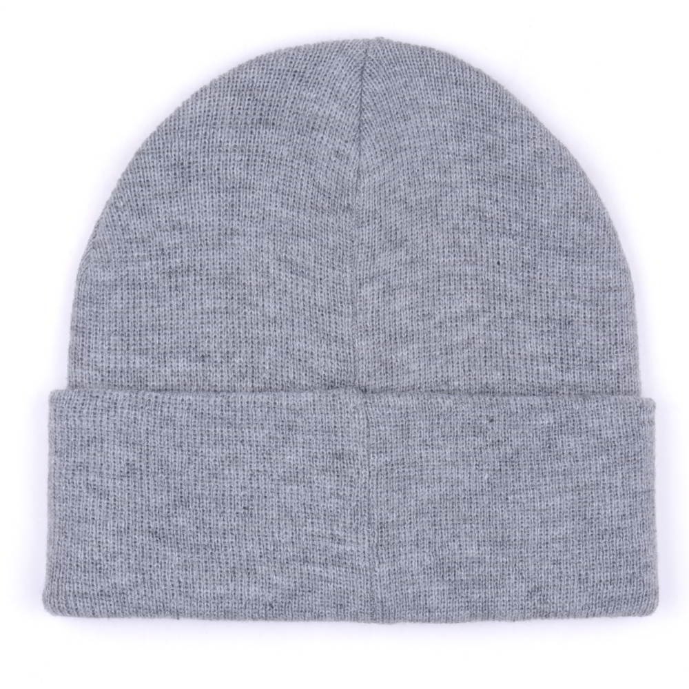 plain logo winter cuffed knitted beanies