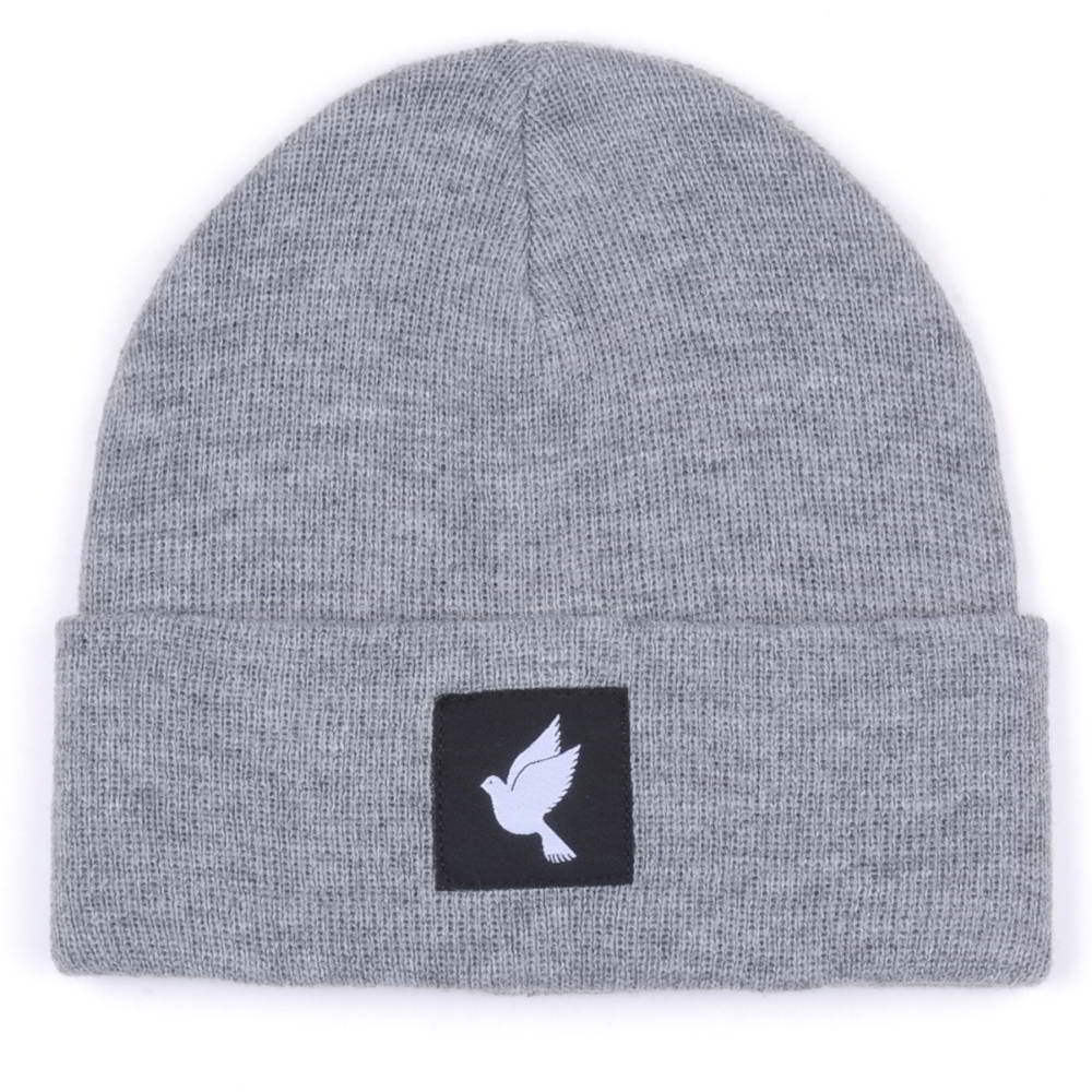 plain logo winter cuffed knitted beanies