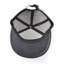 special 6 panels plain embroidery leather brim metal wool snapback hats