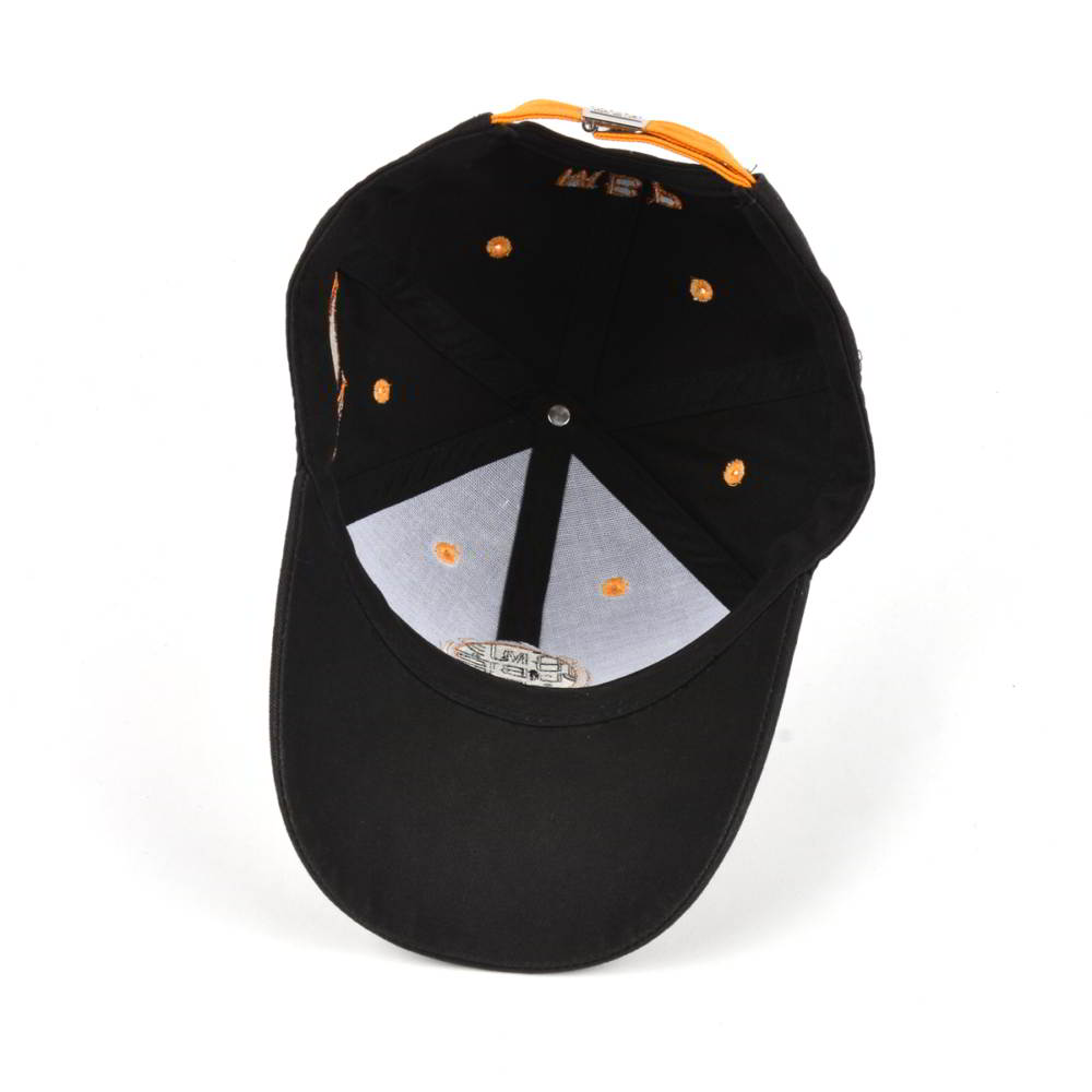 design embroidery sports black baseball caps
