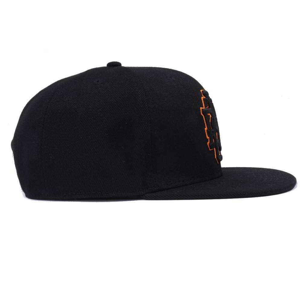 plain 3d embroidery black snapback cpas