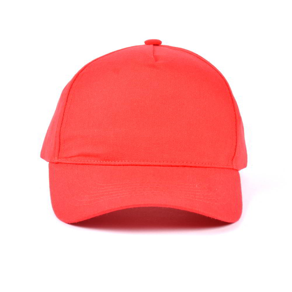 plain red baseball cap