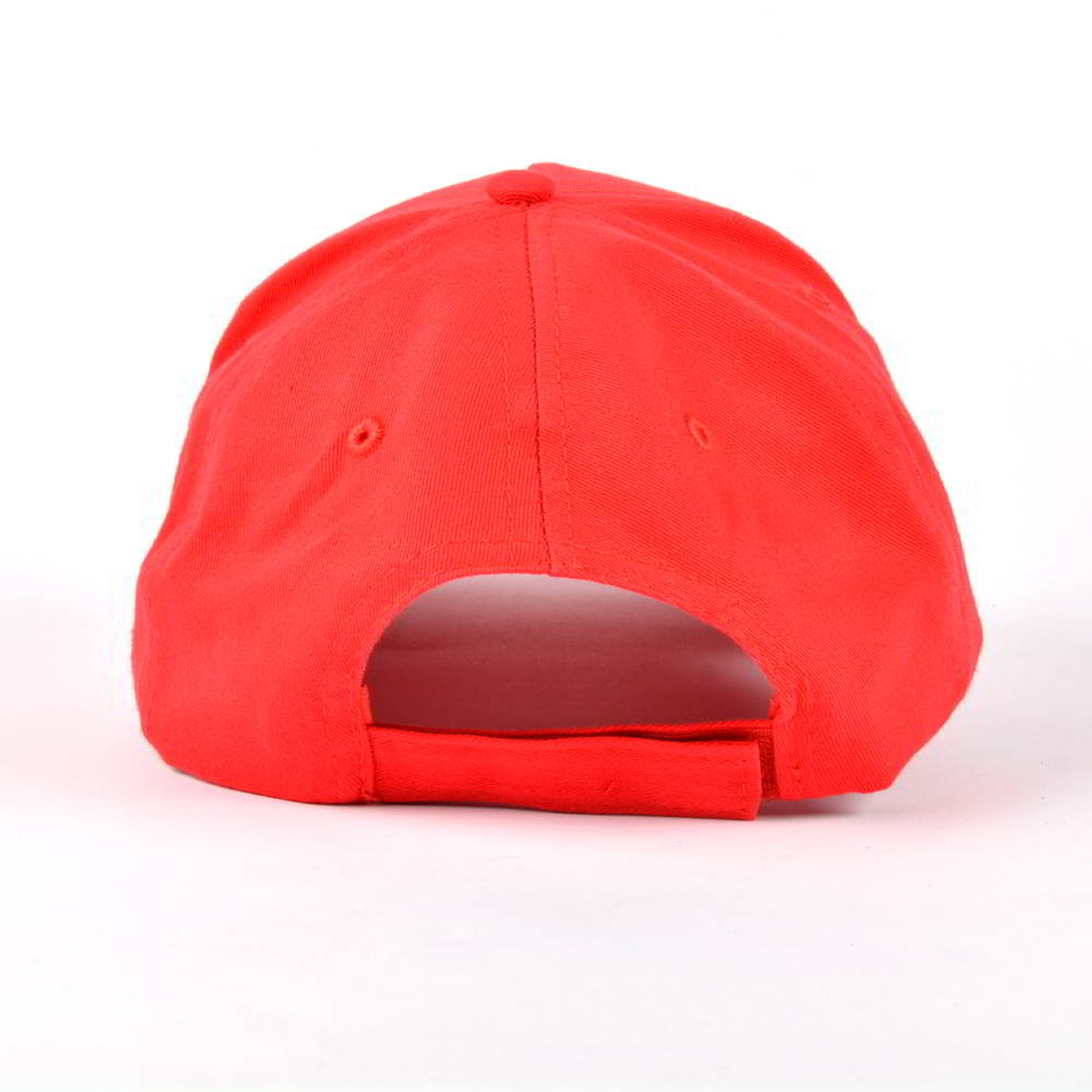 plain blank red 5 panels baseball caps