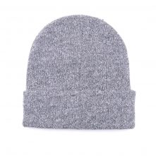 plain logo gray winter cuffed beanies custom