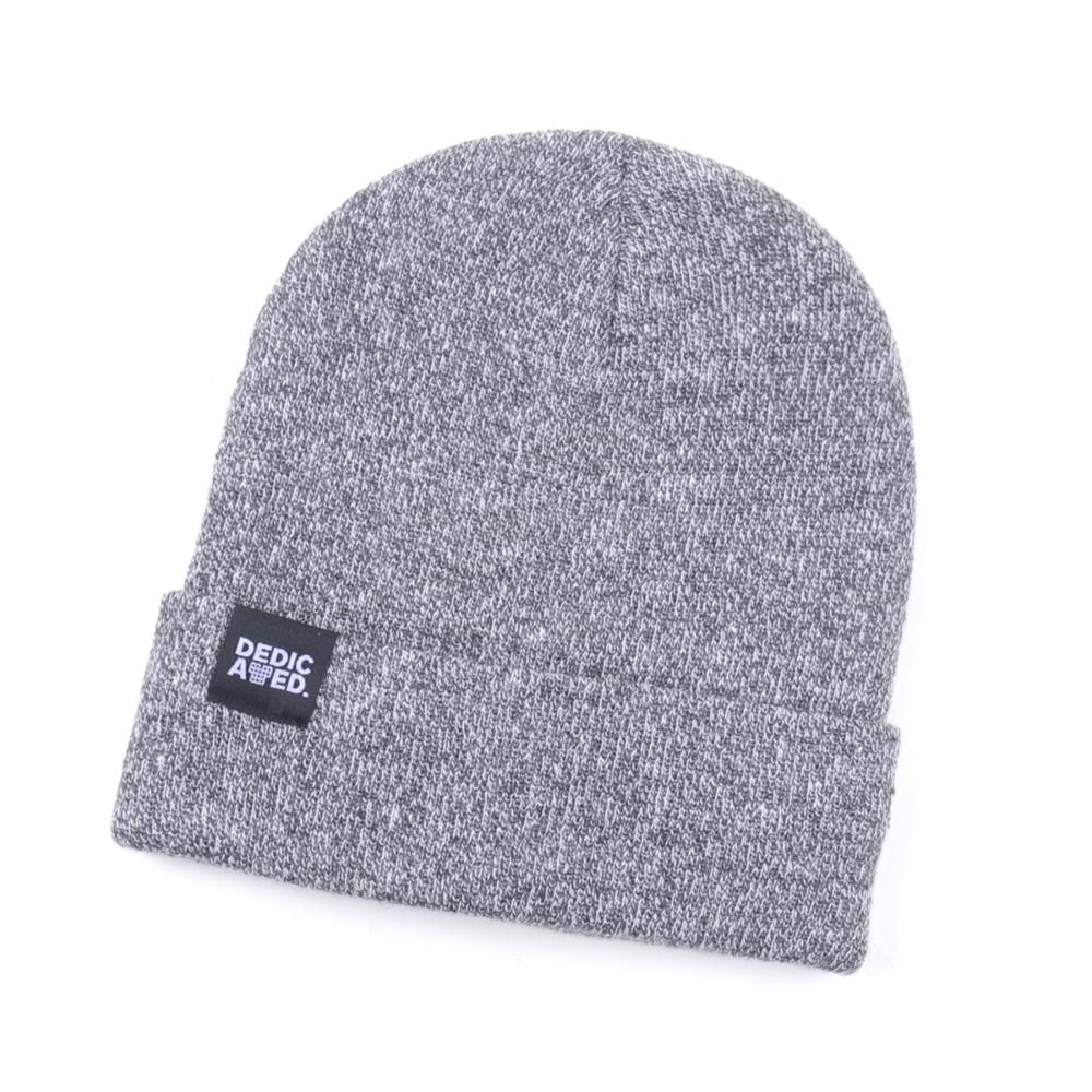 plain logo gray winter cuffed beanies custom