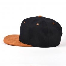 suede brim black plain blank snapback hats