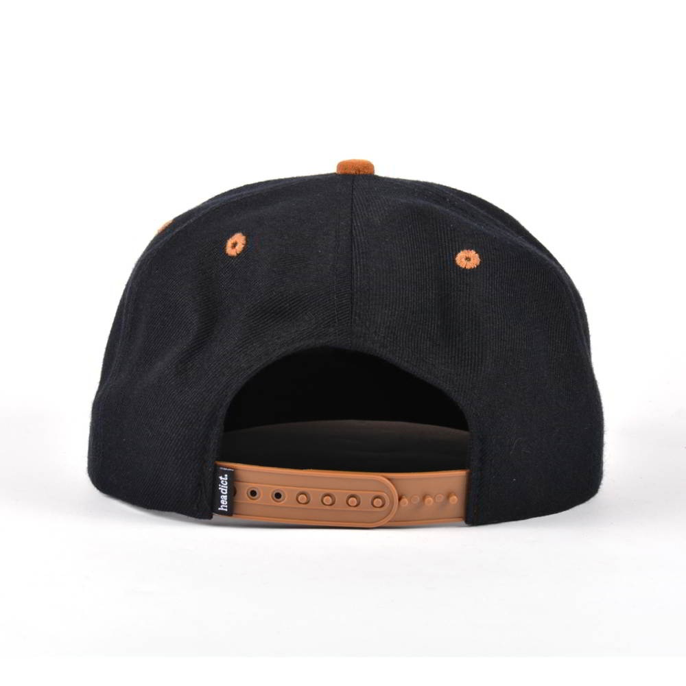 suede brim black plain blank snapback hats