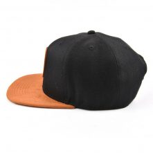 leather patch logo suede brim snapback hats