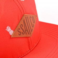 leather patch red snapback hats custom