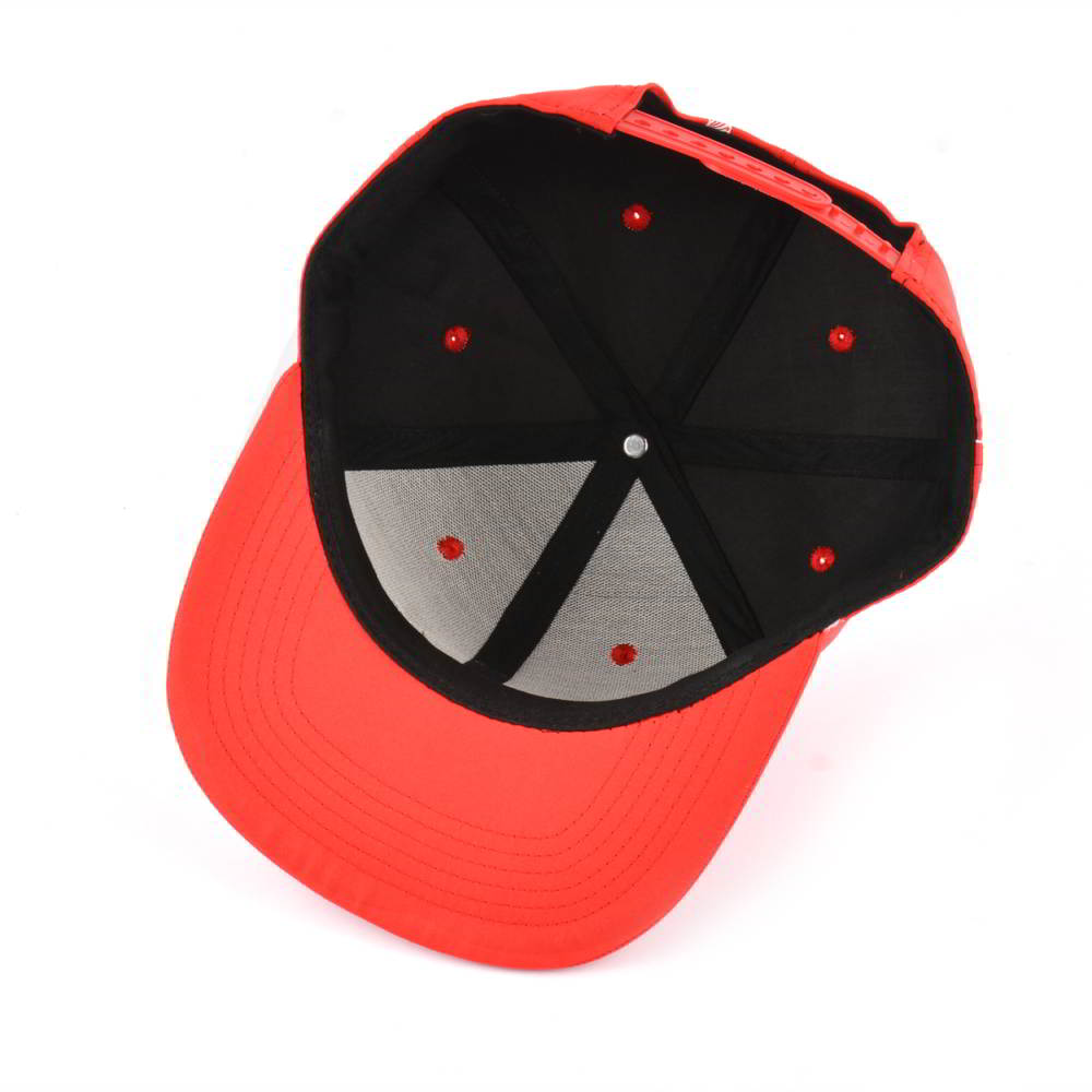 leather patch red snapback hats custom