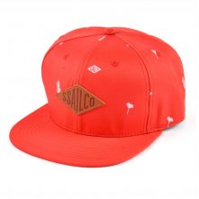 leather patch red snapback hats custom