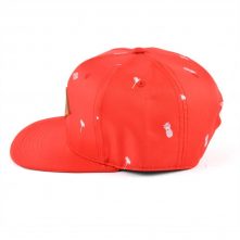 leather patch red snapback hats custom